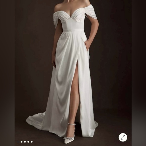 Savannah Miller Delila Wedding Dress Size 6 BHLDN - Picture 1 of 14